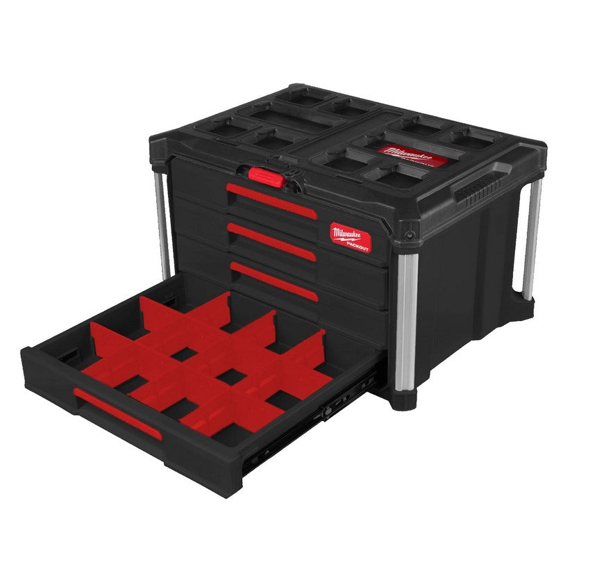 Milwaukee 4932493189 Packout 4 cassetti Drawer Tool Box - Image 3