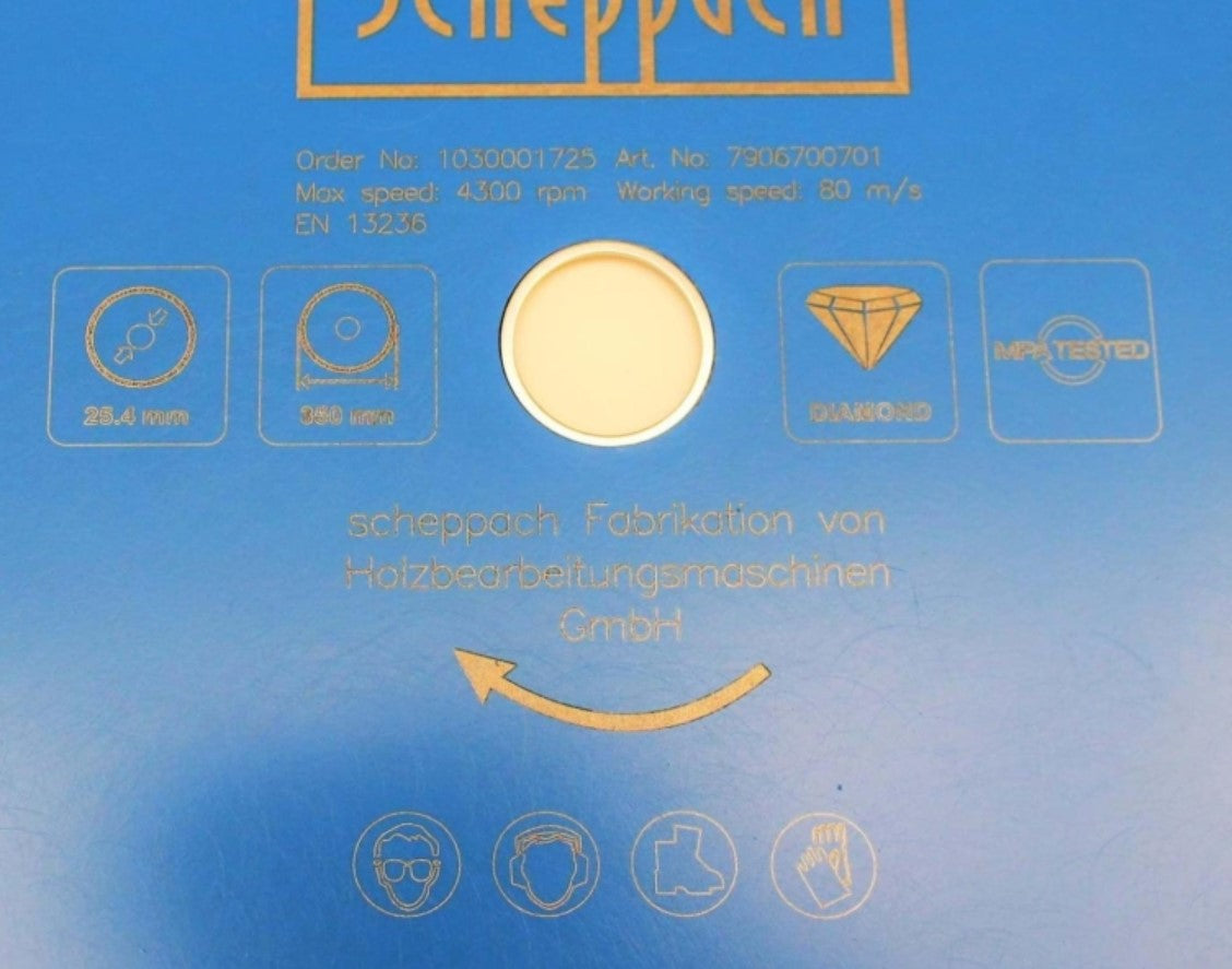 Scheppach Disco diamantato per ceramica 350 x 25,4 mm per Scheppach hsm3500 - Image 2