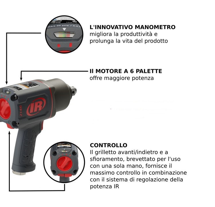 Ingersoll Rand 2146Q1MAX avvitatore ad impulsi da 3/4 - Image 3