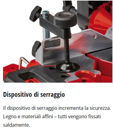 Einhell TE-MS 254 T - Troncatrice con piano superiore ,254 mm, testa inclinabile - Image 3