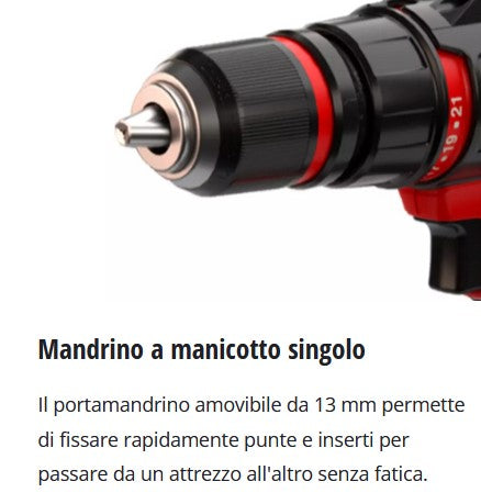 Einhell TE-CD 1845 3X-Li - Trapano a batteria multi testa , con n.2 batterie da 2.0Ah e n.1 caricabatterie - Image 5