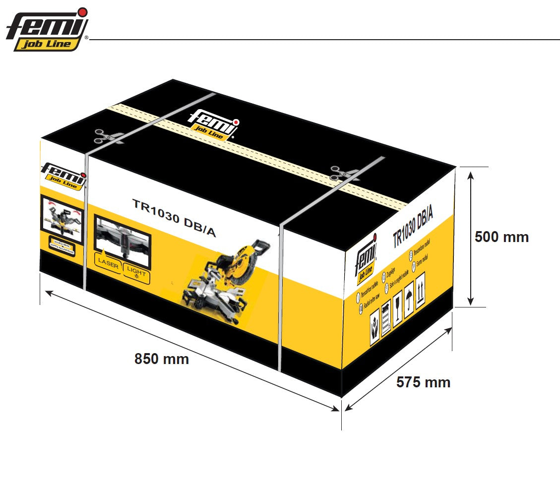 Troncatrice per legno radiale Femi Job Line TR 1030 DB/A - 2000W - Image 4
