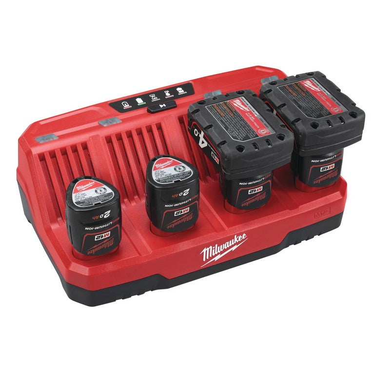 Milwaukee M12 C4 Caricabatterie multiplo 12V - Image 2