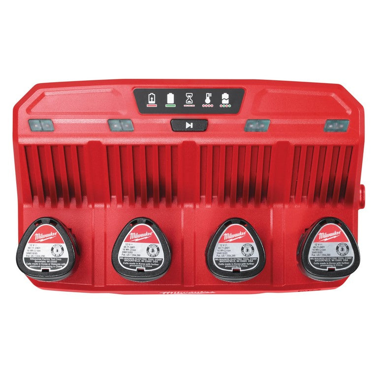 Milwaukee M12 C4 Caricabatterie multiplo 12V - Image 3
