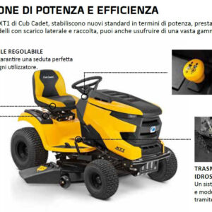 Cub Cadet XT1 OS107 trattorino , taglio 107 cm , c.c. 547