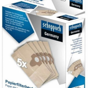 Scheppach Kit 5 sacchetti di carta per aspiratori nts16 e nts20