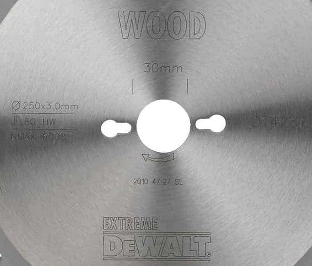 Dewalt DT4287-QZ lama/disco EXTREME CSB 250mm x 30mm , DENTATURA 80T - Image 2