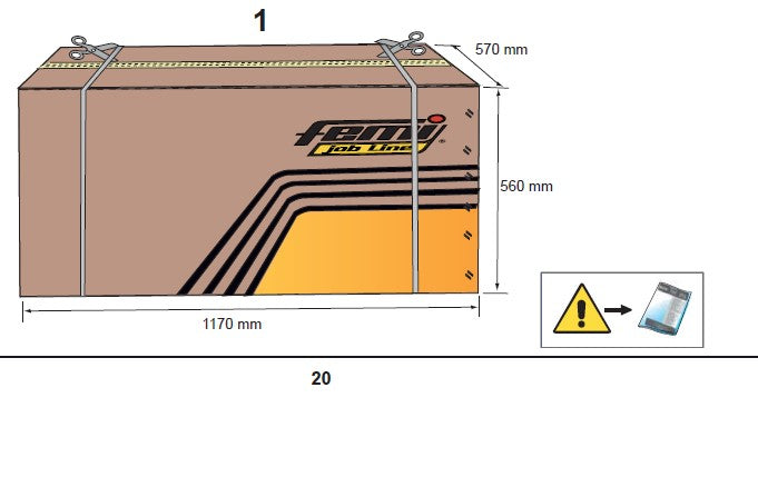 Femi DC 354 PLUS , aspiratrucioli a ciclone carellato , 2200w , 220v - Image 4