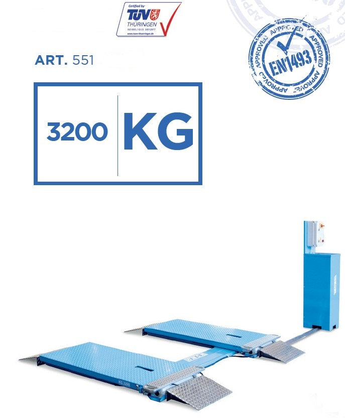 Omcn 551 Ponte Sollevatore Elettroidraulico a doppia forbice , 400V , 3200 KG , 3,3 Kw - Image 2