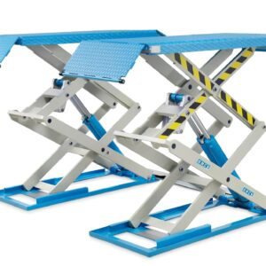 Omcn 718 Ponte Sollevatore auto Elettroidraulico a doppia forbice , 400V , 3500 KG , 3,3 Kw