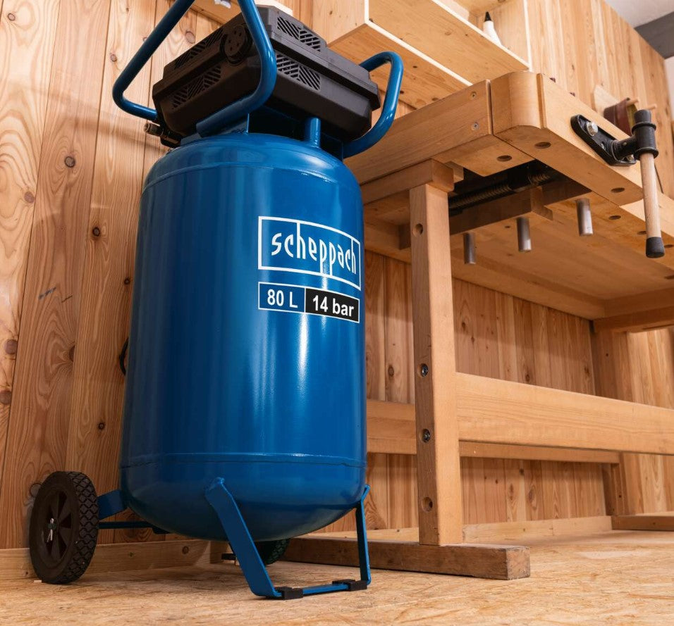 Scheppach HC85V compressore aria 80 litri , 14 bar , max 1700w , 220 V , senza olio - Image 2