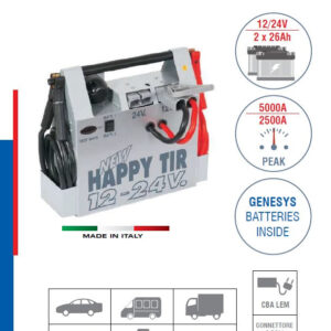 Marcotools 03.018.01 Happy Tir 12/24V - Avviatore di emergenza/Caricabatterie