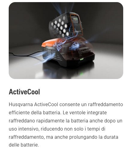 Husqvarna 40-C500X Caricabatterie rapido 500w raffreddato - Image 3