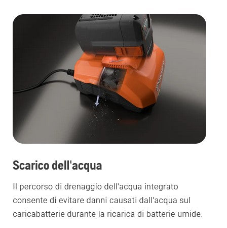 Husqvarna 40-C500X Caricabatterie rapido 500w raffreddato - Image 5