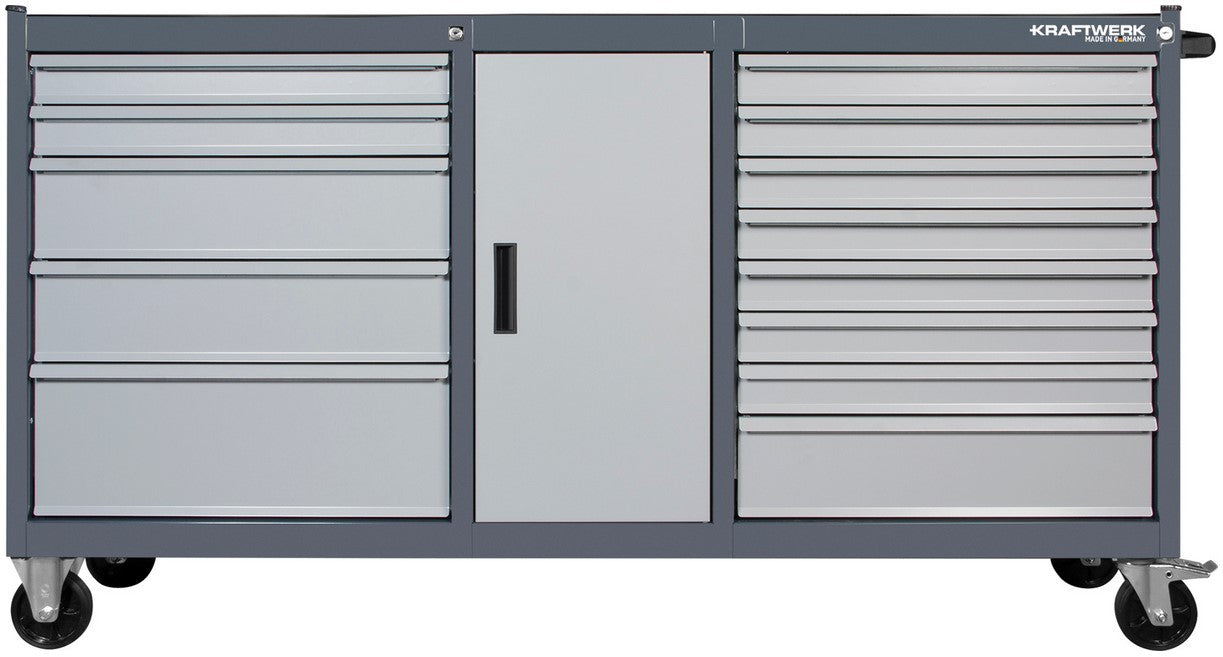 Kraftwerk BT1800 LINE Carrello con ruote Portautensili Cassettiera da officina vuoto , 1885x470xH1000 mm - Image 2