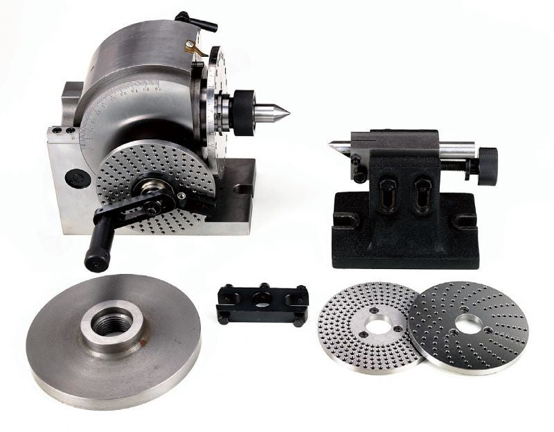 Fervi D006/100 - Divisore semi universale completo di contropunta e dischi divisori