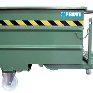 Fervi C030/0300 - Contenitore ribaltabile per trucioli con ruote