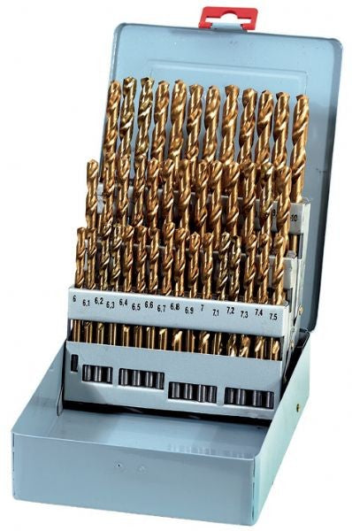 Fervi P010/41 - Serie punte cilindriche a decimi rettificate da 6 a 10 mm