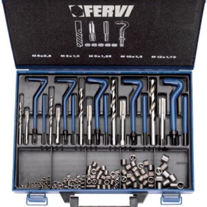 Fervi E010 - Kit riparazione filetti m5 - M12 inox