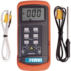 Fervi T063 - Misuratore di temperatura digitale portatile