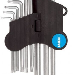 Fervi 0220 - Serie 9 chiavi torx lunghe con foro di guida nel gambo