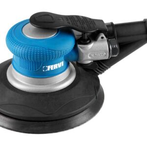 Fervi 0421 - Levigatrice pneumatica rotorbitale da 150 mm con aspirazione integrata