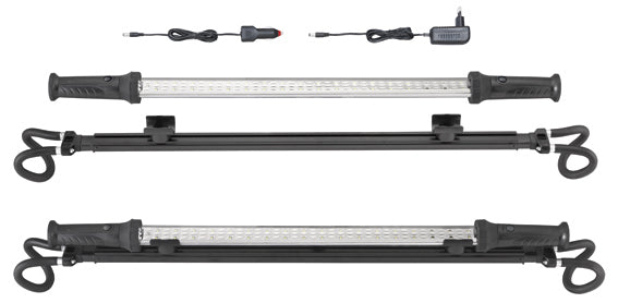 Fervi 0840 - Lampada a led ricaric. con ganci estensibili