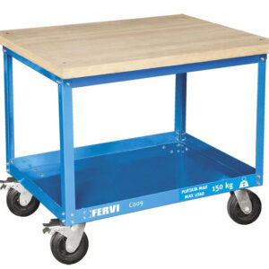 Fervi C009 - Carrello con piano in legno
