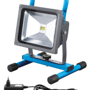 Fervi 0445/20 - Faretto a led ricaricabile 20w 600/1400 lm