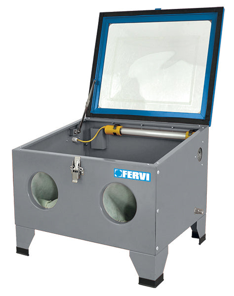 Fervi 0580S - Sabbiatrice da banco per officina completa di pistola e guanti con OMAGGIO - Image 2