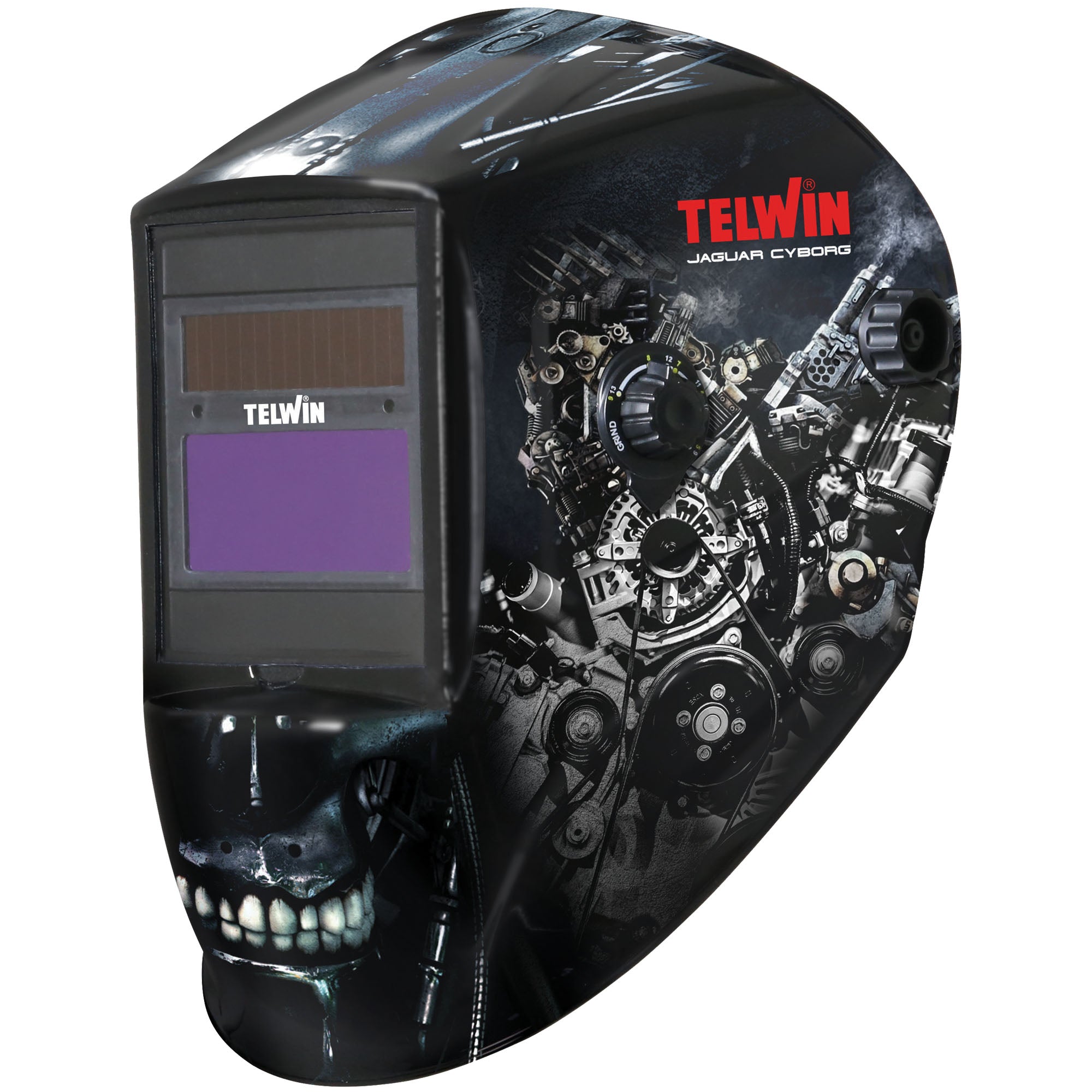 Telwin Jaguar Cyborg - Maschera casco per saldatura autoscurante - Image 2