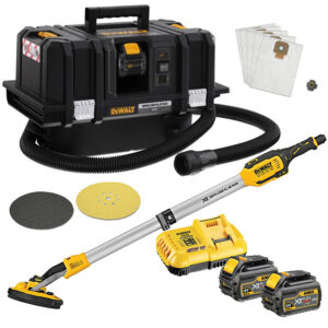 Dewalt kit levigatura cartongesso - Aspiratore DCV586MT2 XR Flexvolt 54V 2 x 6.0Ah + Levigatrice per muro DCE800T2