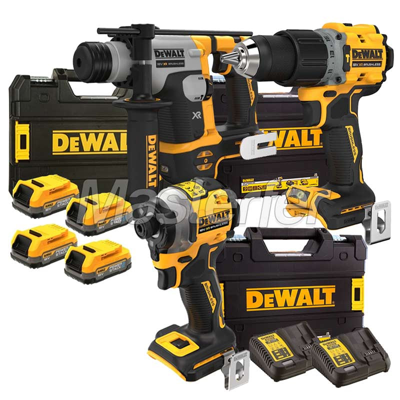 Dewalt kit elettroutensili a batteria Powerstack - Trapano DCD805 - Avvitatore DCF850 - Tassellatore DCH172 - Image 4