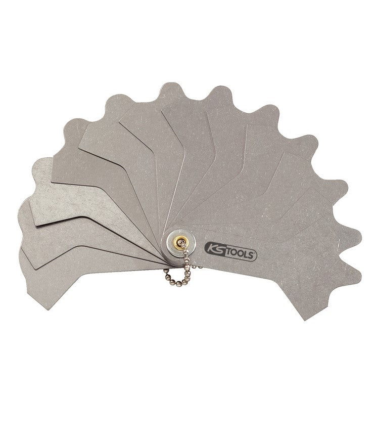 Ks tools 300.0619 Calibro di saldatura,12 lame,3-12mm