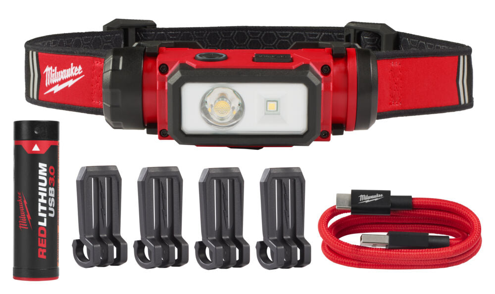 Milwaukee L4 HL2-301 - Torcia frontale ricaricabile 600 lumen cod. 4933479963 - Image 4