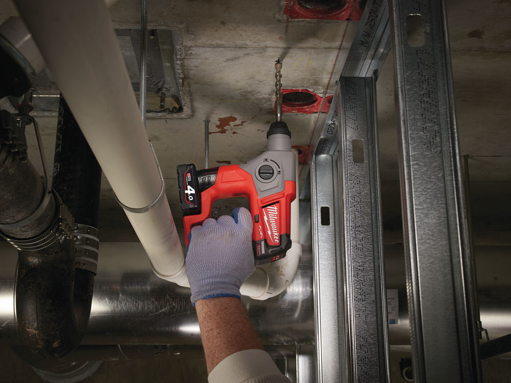 Milwaukee M12 CH-0 - Trapano tassellatore a batteria Fuel SDS-Plus - solo corpo - Image 5