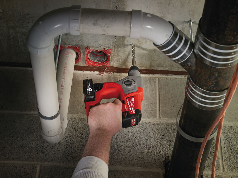 Milwaukee M12 CH-0 - Trapano tassellatore a batteria Fuel SDS-Plus - solo corpo - Image 4