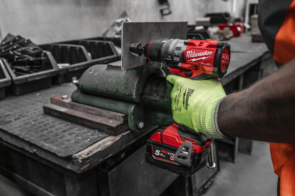 Kit utensili Milwaukee M18 Trapano FPD3 + Smerigliatrice FSAG125X - 3 Batterie 5Ah - Image 4