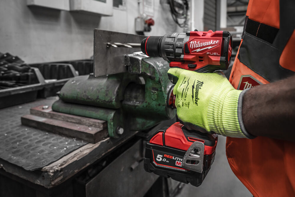 Kit utensili Milwaukee M18 Trapano FPD3 + Smerigliatrice FSAG125X - 3 Batterie 5Ah - Image 5