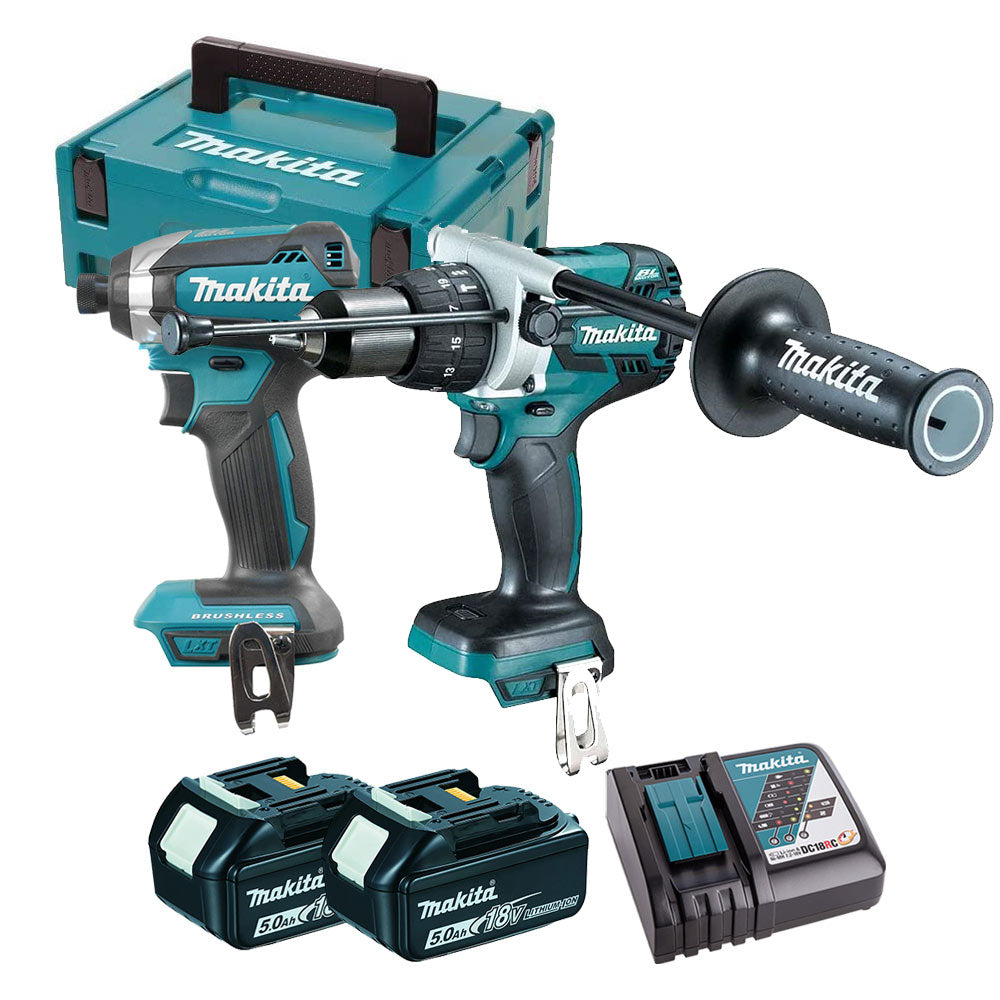 Makita DLX2174TJ1 - Kit utensili a batteria 18V - Trapano DHP481 + Avvitatore a impulsi DTD153 - Image 2