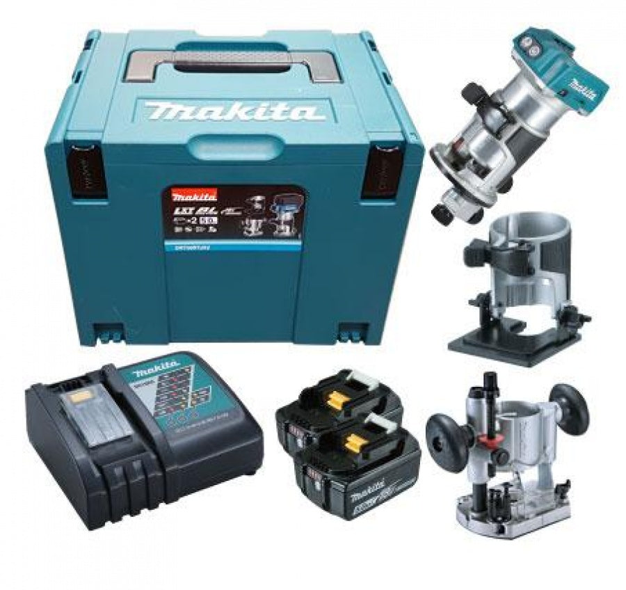 Makita DRT50RTJX2 - Rifilatore fresatrice a batteria 18V - Image 2