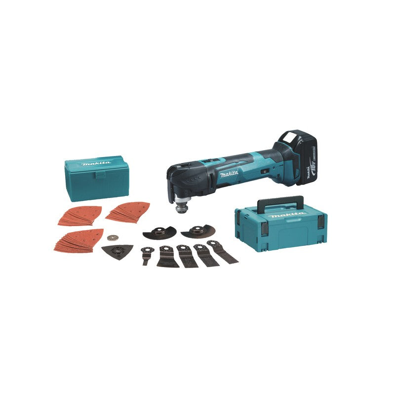 Makita DTM51RTJX2- Utensile multifunzione con sgancio rapido a batteria 18V