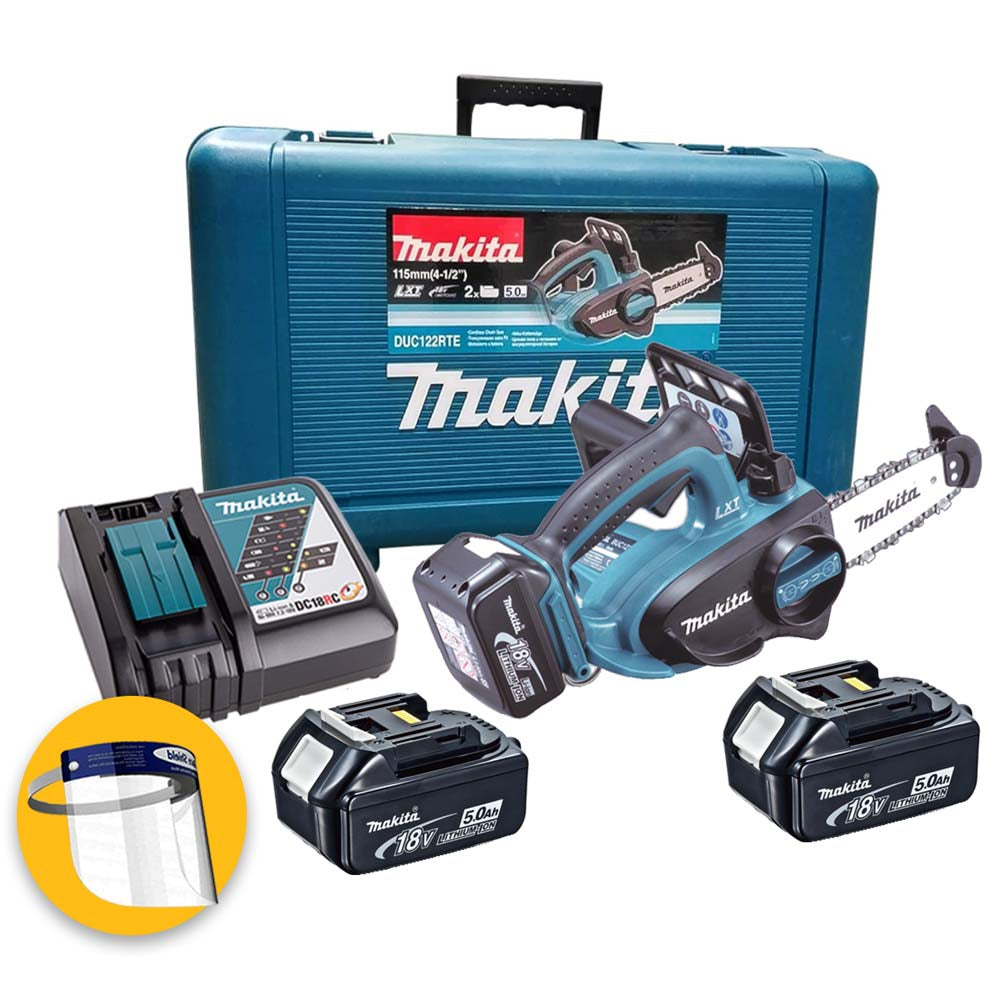 Makita DUC122RTE - Elettrosega a batteria 18V - Barra da 115 mm - 2 X 5Ah