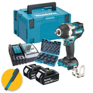 Makita DTW700RTJ - Avvitatore ad impulsi 18V 2x5.0Ah BL 700Nm 1/2