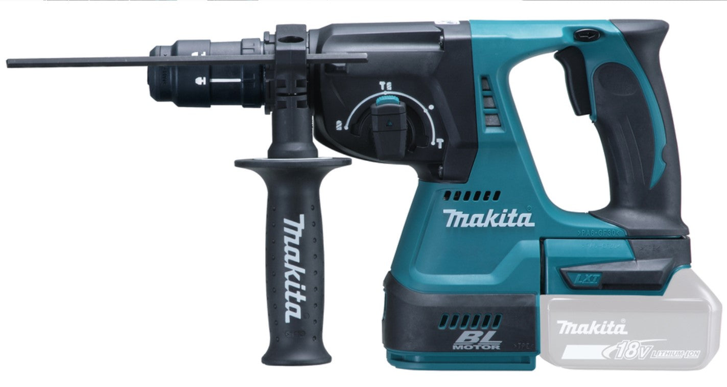 MAKITA DHR243ZJ Tassellatore LXT 18V SDS-Plus 24 mm BL - 3 funz - Solo Corpo macchina