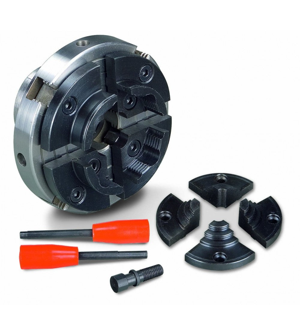 Holzstar 5931023 - Mandrino autocentrante a 4 griffe diametro 100mm, filetto M33x3,5