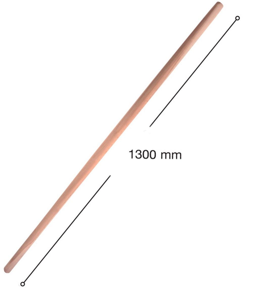 Manico legno in faggio di prima scelta ART. 5511 Lunghezza stimata 130 cm