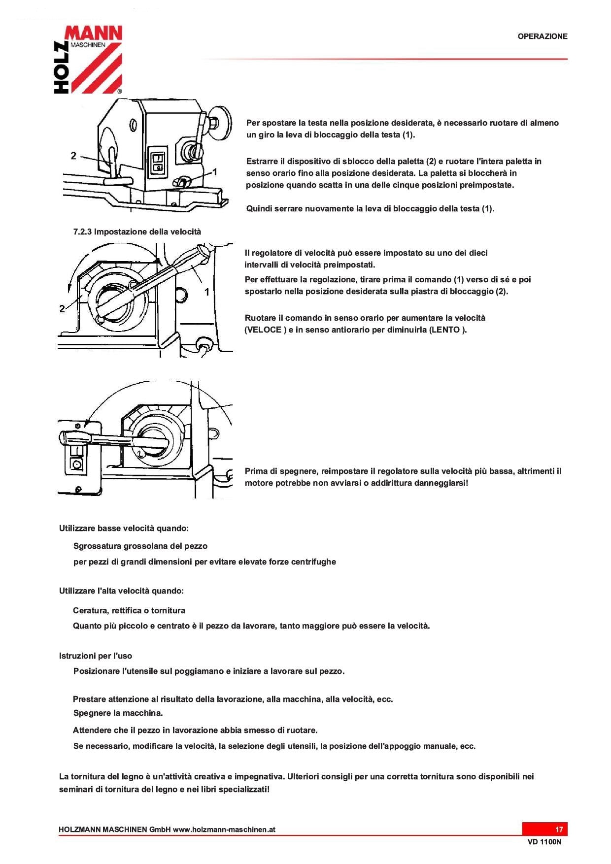 Holzmann VD 1100N - Tornio per legno trifase, 400V - Image 5