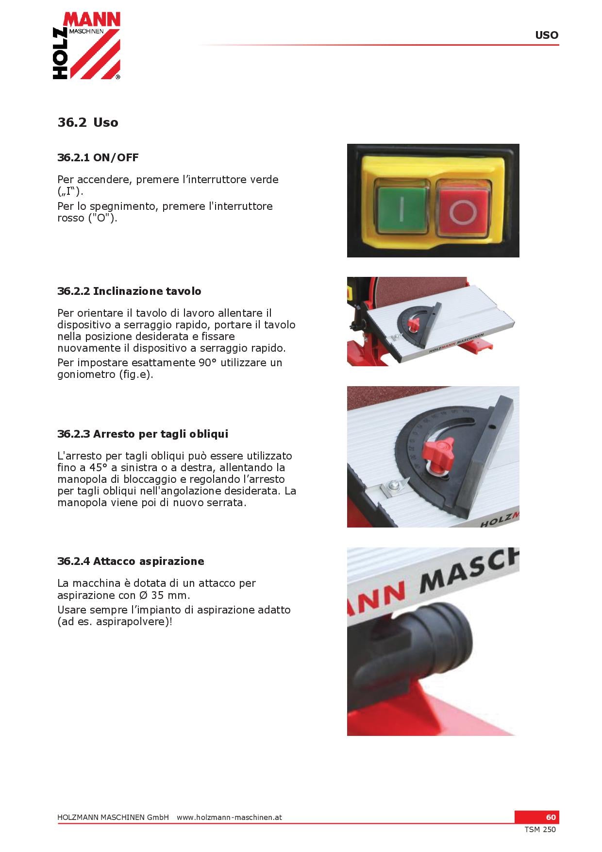 Holzmann TSM 250 - Levigatrice a disco - Image 3