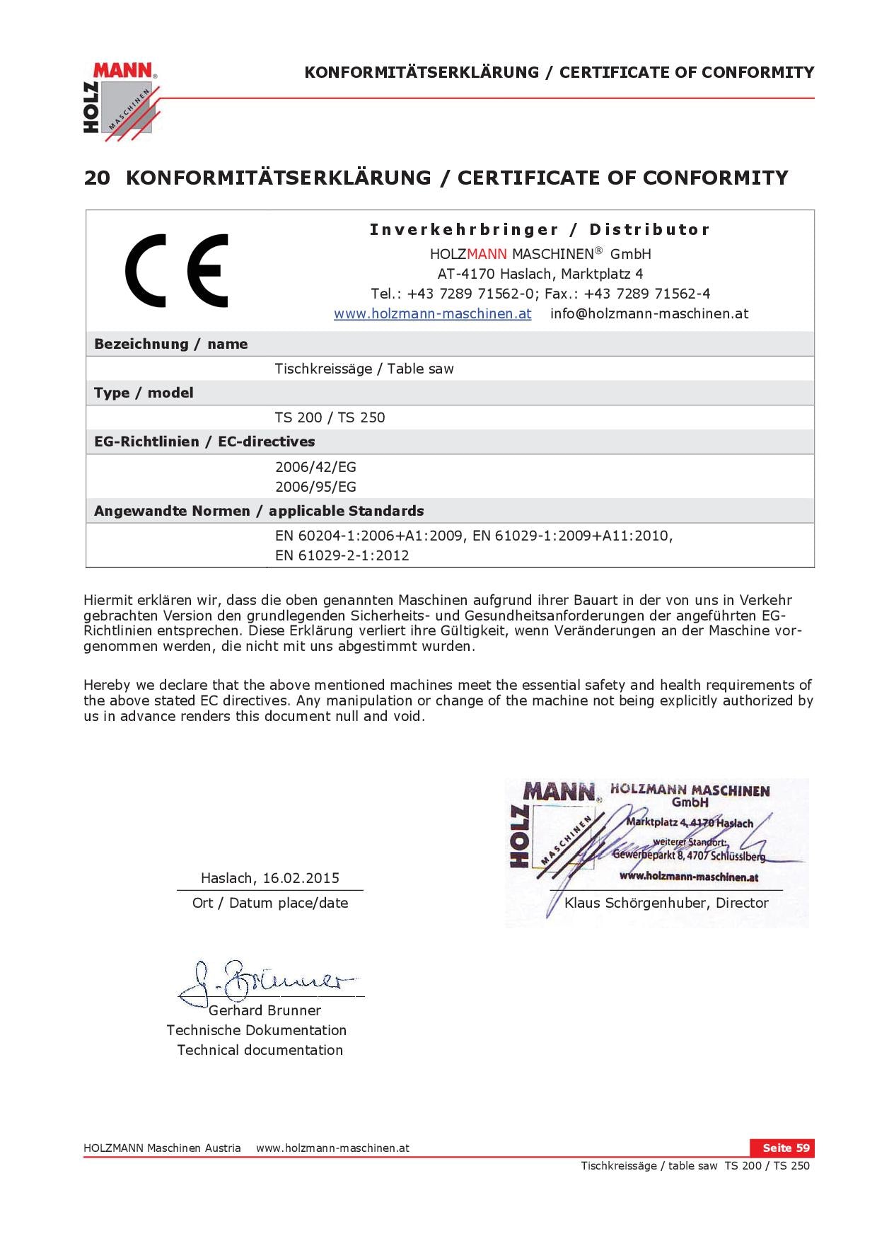 Holzmann TS 200 - Banco sega da legno, squadatrice 230V - Image 2